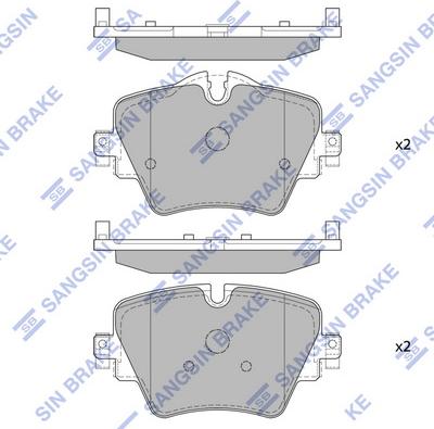 Hi-Q SP4129 - Тормозные колодки, дисковые, комплект autospares.lv