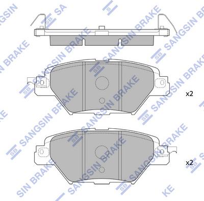 FIT FP1934 - Тормозные колодки, дисковые, комплект autospares.lv