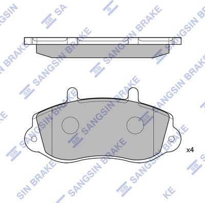 Hi-Q SP4385 - Тормозные колодки, дисковые, комплект autospares.lv