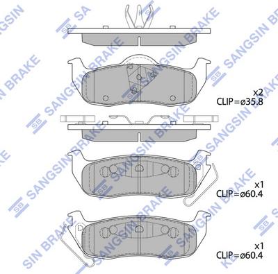 Hi-Q SP4244 - Тормозные колодки, дисковые, комплект autospares.lv