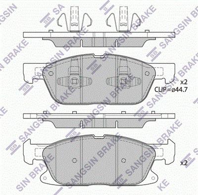 Hi-Q SP4251 - Тормозные колодки, дисковые, комплект autospares.lv