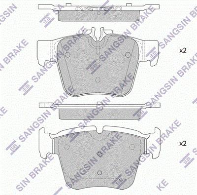 Hi-Q SP4252 - Тормозные колодки, дисковые, комплект autospares.lv