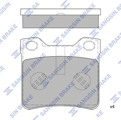 Hi-Q SP4267 - Тормозные колодки, дисковые, комплект autospares.lv