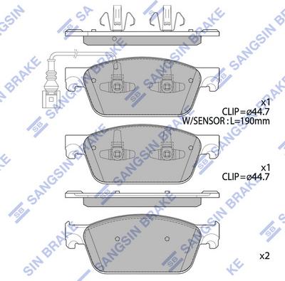 Hi-Q SP4203 - Тормозные колодки, дисковые, комплект autospares.lv