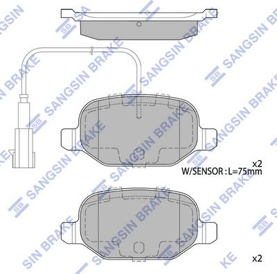 Hi-Q SP4232 - Тормозные колодки, дисковые, комплект autospares.lv