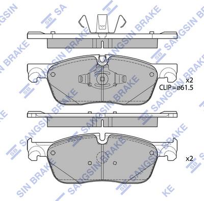 Hi-Q SP4279 - Тормозные колодки, дисковые, комплект autospares.lv