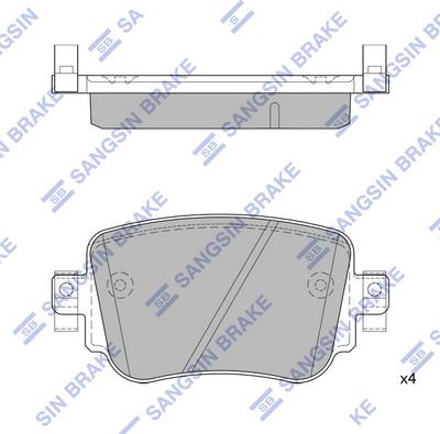 Hi-Q SP1900 - Тормозные колодки, дисковые, комплект autospares.lv