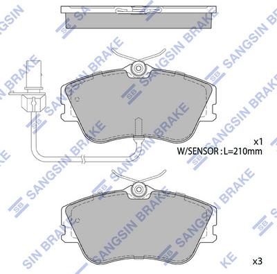 Hi-Q SP1985 - Тормозные колодки, дисковые, комплект autospares.lv