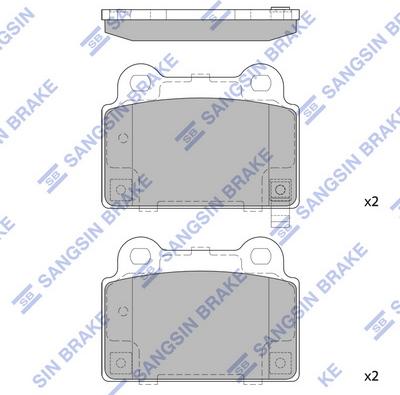 Hi-Q SP1939 - Тормозные колодки, дисковые, комплект autospares.lv