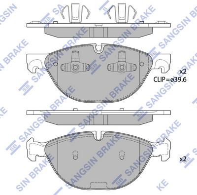 Hi-Q SP1924 - Тормозные колодки, дисковые, комплект autospares.lv