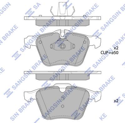 Hi-Q SP1928 - Тормозные колодки, дисковые, комплект autospares.lv