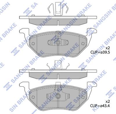 Hi-Q SP1498 - Тормозные колодки, дисковые, комплект autospares.lv