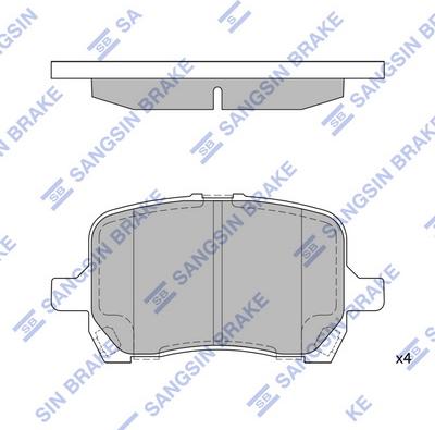 Hi-Q SP1444 - Тормозные колодки, дисковые, комплект autospares.lv