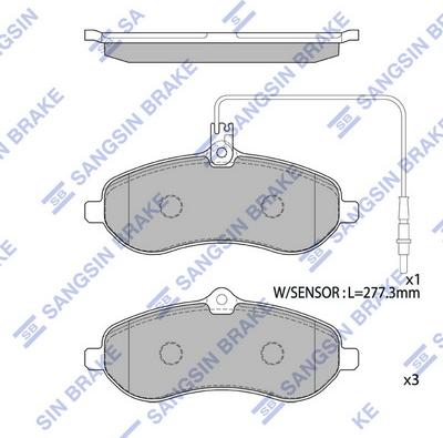 Hi-Q SP1415 - Тормозные колодки, дисковые, комплект autospares.lv