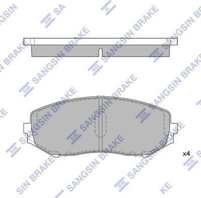 Hi-Q SP1416 - Тормозные колодки, дисковые, комплект autospares.lv