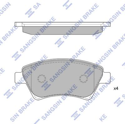 Hi-Q SP1413 - Тормозные колодки, дисковые, комплект autospares.lv