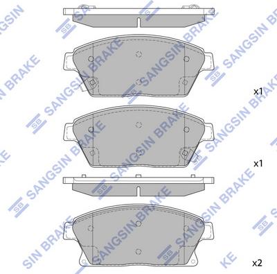 Hi-Q SP1480 - Тормозные колодки, дисковые, комплект autospares.lv