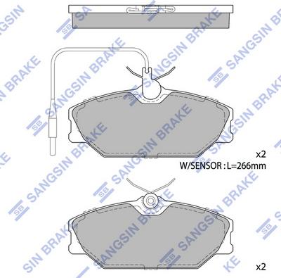 Hi-Q SP1483 - Тормозные колодки, дисковые, комплект autospares.lv