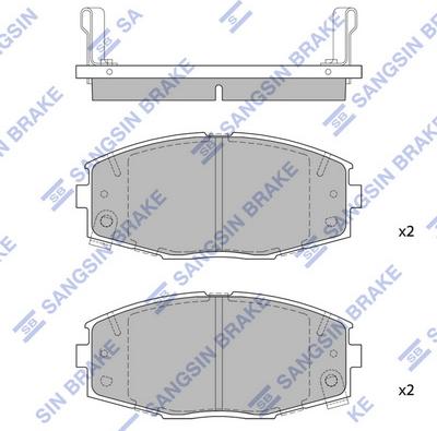 Hi-Q SP1429 - Тормозные колодки, дисковые, комплект autospares.lv