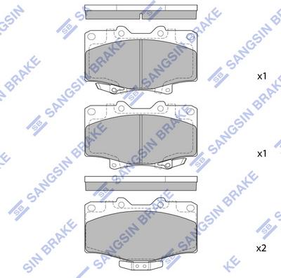 Hi-Q SP1420 - Тормозные колодки, дисковые, комплект autospares.lv