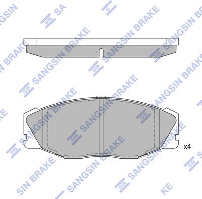 Hi-Q SP1421 - Тормозные колодки, дисковые, комплект autospares.lv