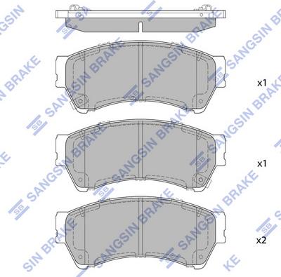 Hi-Q SP1475 - Тормозные колодки, дисковые, комплект autospares.lv