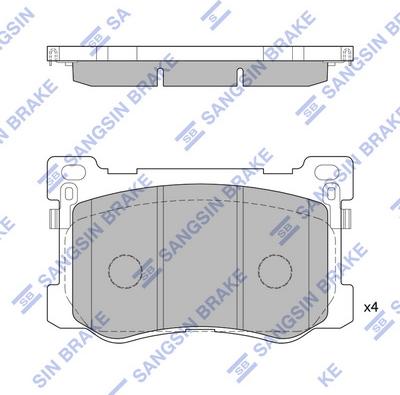 Hi-Q SP1547 - Тормозные колодки, дисковые, комплект autospares.lv