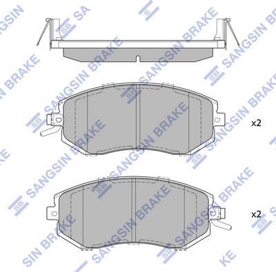 Hi-Q SP1553 - Тормозные колодки, дисковые, комплект autospares.lv