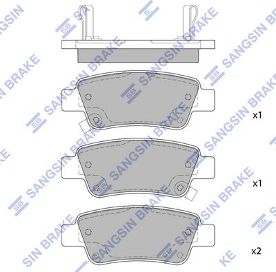 Hi-Q SP1568 - Тормозные колодки, дисковые, комплект autospares.lv