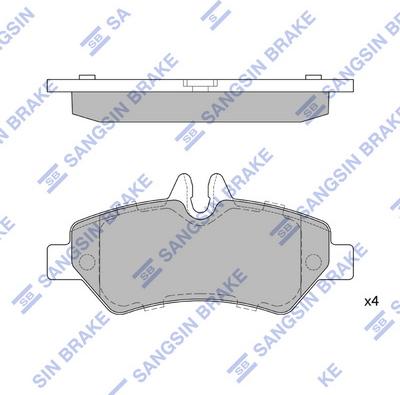 Hi-Q SP1562 - Тормозные колодки, дисковые, комплект autospares.lv