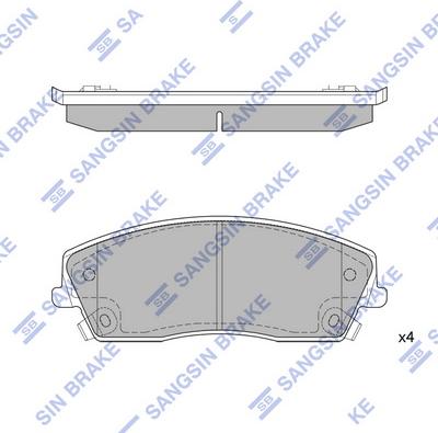 Hi-Q SP1507 - Тормозные колодки, дисковые, комплект autospares.lv