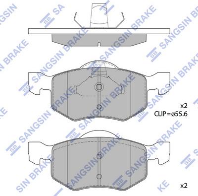 Hi-Q SP1519 - Тормозные колодки, дисковые, комплект autospares.lv