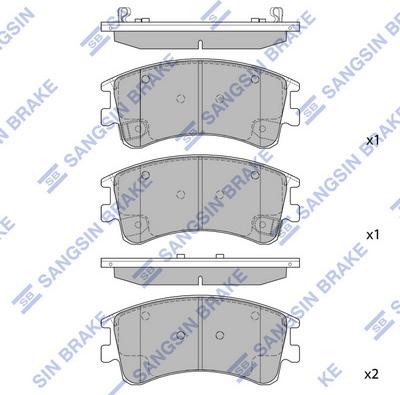 Hi-Q SP1518 - Тормозные колодки, дисковые, комплект autospares.lv