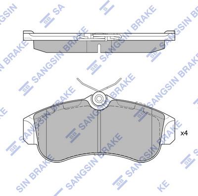 Hi-Q SP1581 - Тормозные колодки, дисковые, комплект autospares.lv