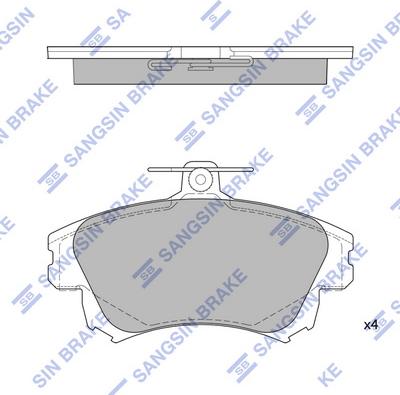 Hi-Q SP1530 - Тормозные колодки, дисковые, комплект autospares.lv