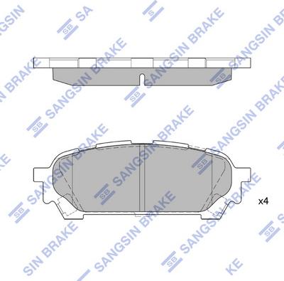 Hi-Q SP1532 - Тормозные колодки, дисковые, комплект autospares.lv