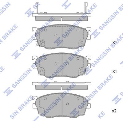 Hi-Q SP1529 - Тормозные колодки, дисковые, комплект autospares.lv