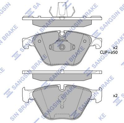 Hi-Q SP1695 - Тормозные колодки, дисковые, комплект autospares.lv