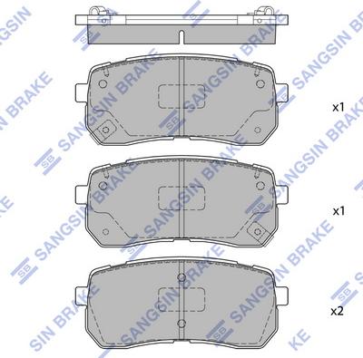 Hi-Q SP1691 - Тормозные колодки, дисковые, комплект autospares.lv