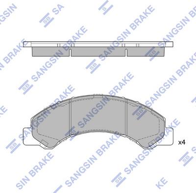 Hi-Q SP1667 - Тормозные колодки, дисковые, комплект autospares.lv