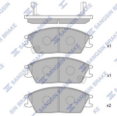 Hi-Q SP1047 - Тормозные колодки, дисковые, комплект autospares.lv