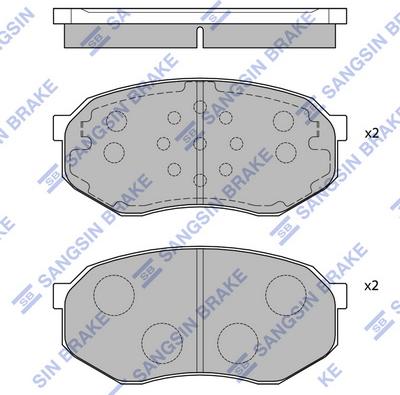 Hi-Q SP1060-F - Тормозные колодки, дисковые, комплект autospares.lv