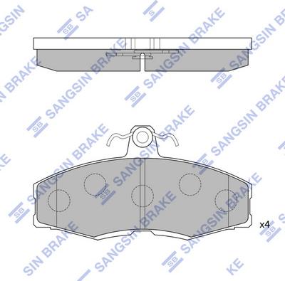 Hi-Q SP1028 - Тормозные колодки, дисковые, комплект autospares.lv