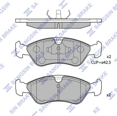 Hi-Q SP1078 - Тормозные колодки, дисковые, комплект autospares.lv