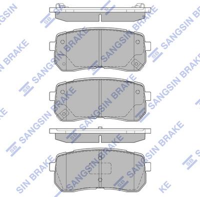 Hi-Q SP1192 - Тормозные колодки, дисковые, комплект autospares.lv