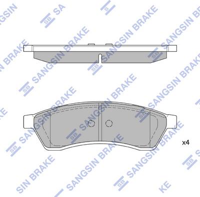 Hi-Q SP1119-R - Тормозные колодки, дисковые, комплект autospares.lv