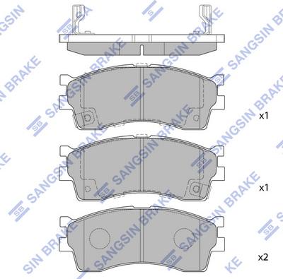 Hi-Q SP1113 - Тормозные колодки, дисковые, комплект autospares.lv