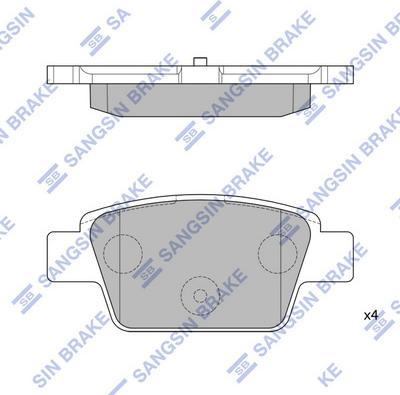 Hi-Q SP1893 - Тормозные колодки, дисковые, комплект autospares.lv