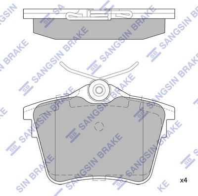 Hi-Q SP1897 - Тормозные колодки, дисковые, комплект autospares.lv