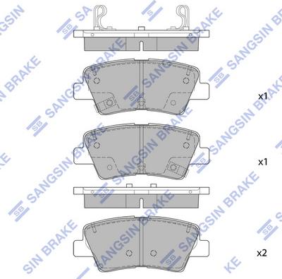 Hi-Q SP1846 - Тормозные колодки, дисковые, комплект autospares.lv